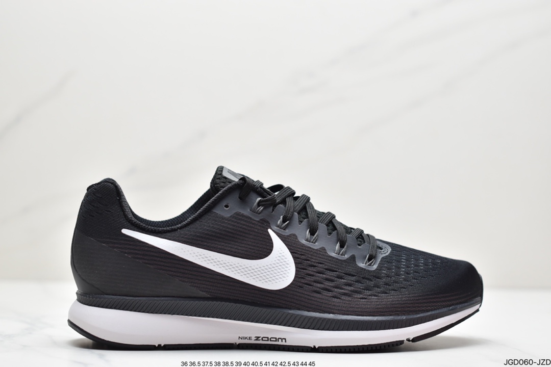 180 公司级登月Zoom Pegasus 34代跑鞋 黑白配色880555-001