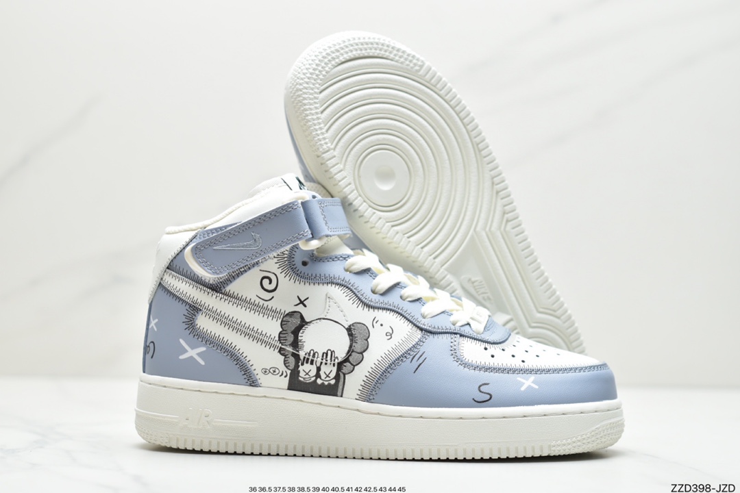 250 公司级耐克KAWS x Air Force 1 MID 联名定制CW2308-211