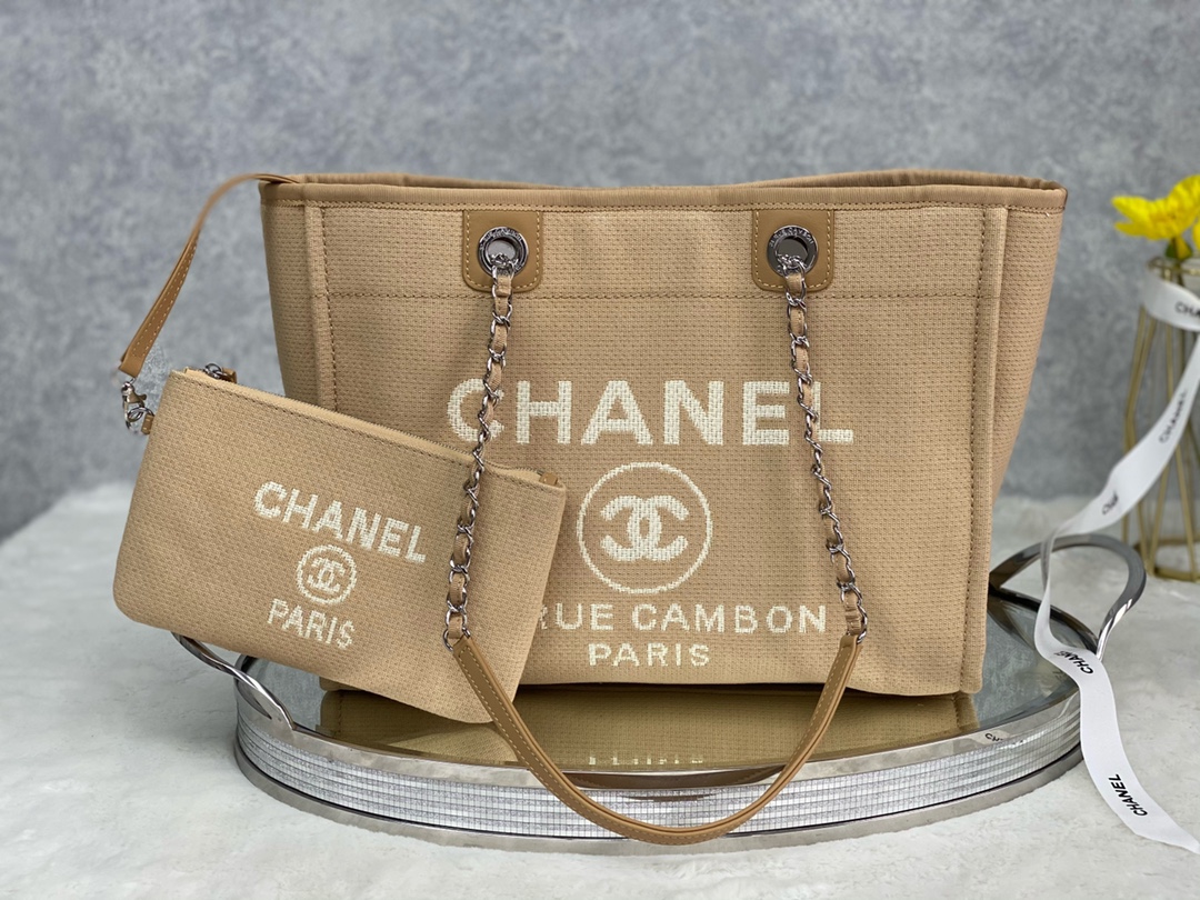 Chanel Sacos Bolsas Sacolas Prata Todo o Aço Colecção Primavera Praia