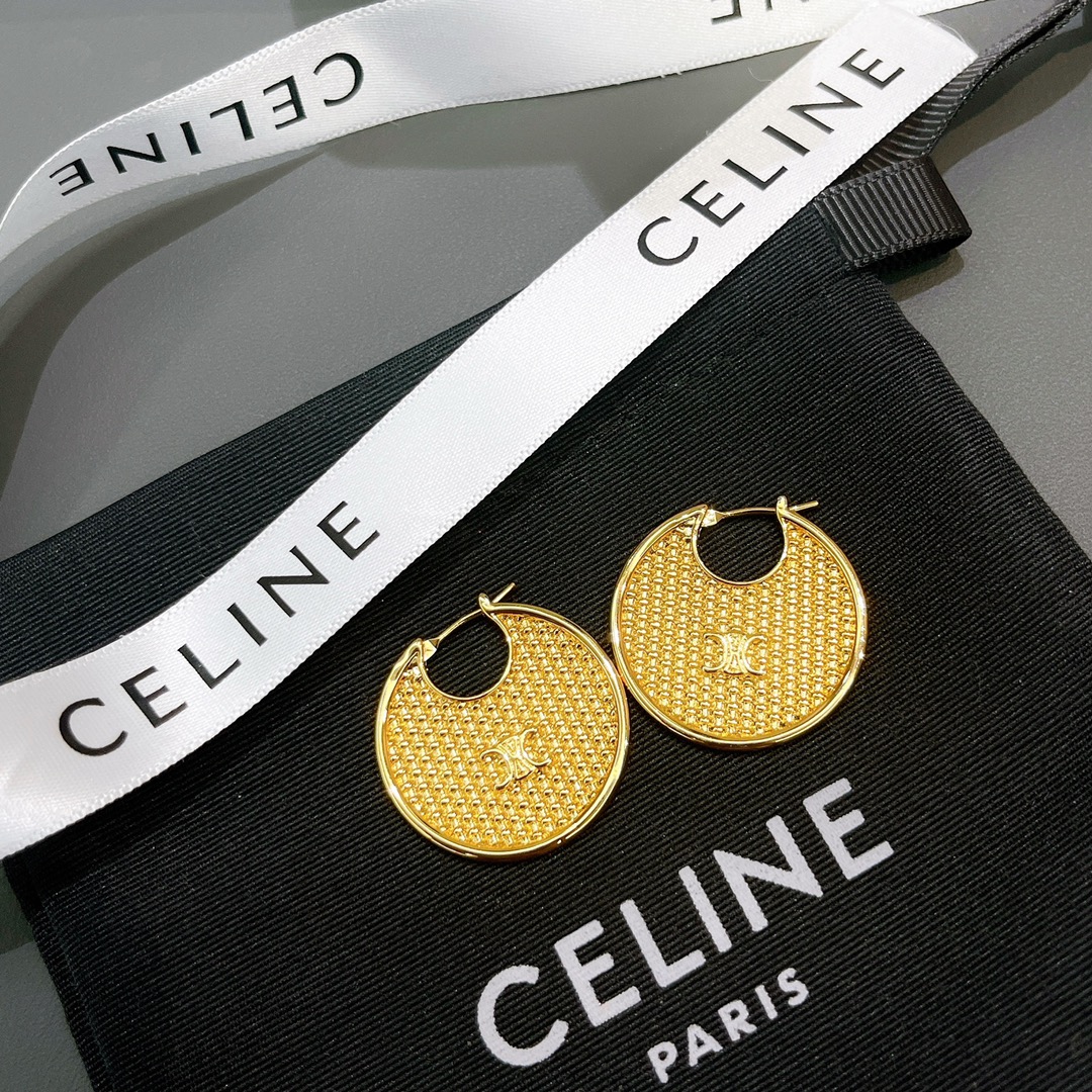 Celine Jewelry Earring Engraving Fall/Winter Collection Fashion