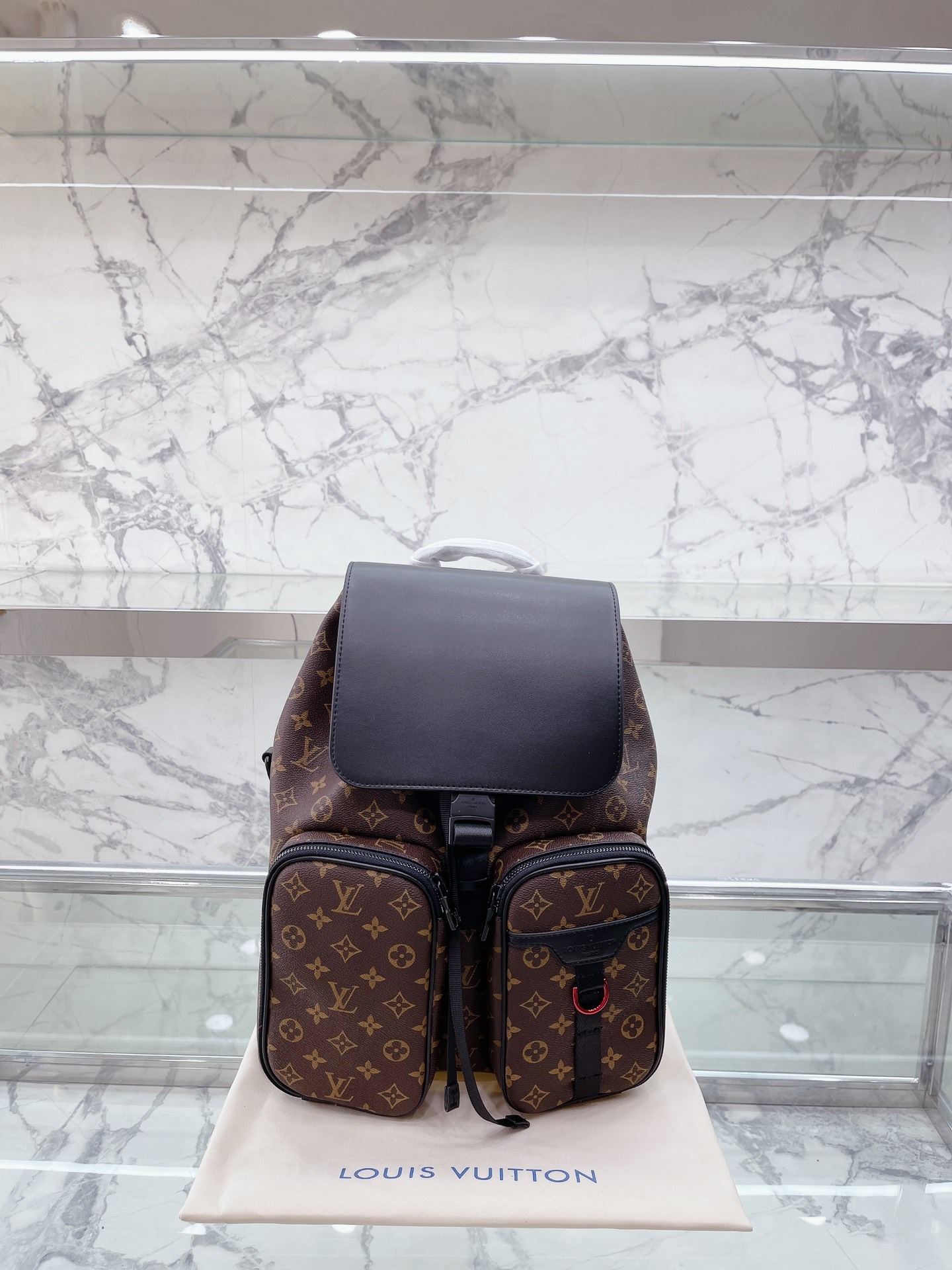 Louis Vuitton Bags Backpack Monogram Canvas Cotton Patent Leather Fashion