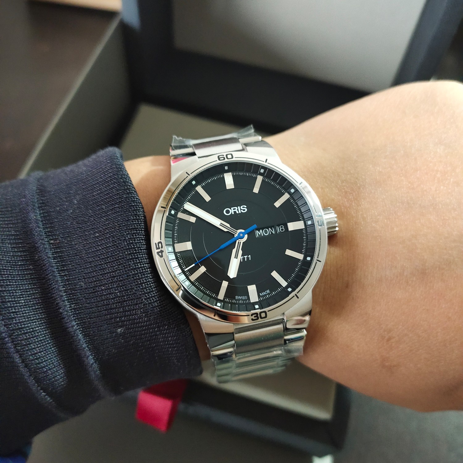 原单厂豪利时运动系列 ORIS TT1 SW200机芯(图6)