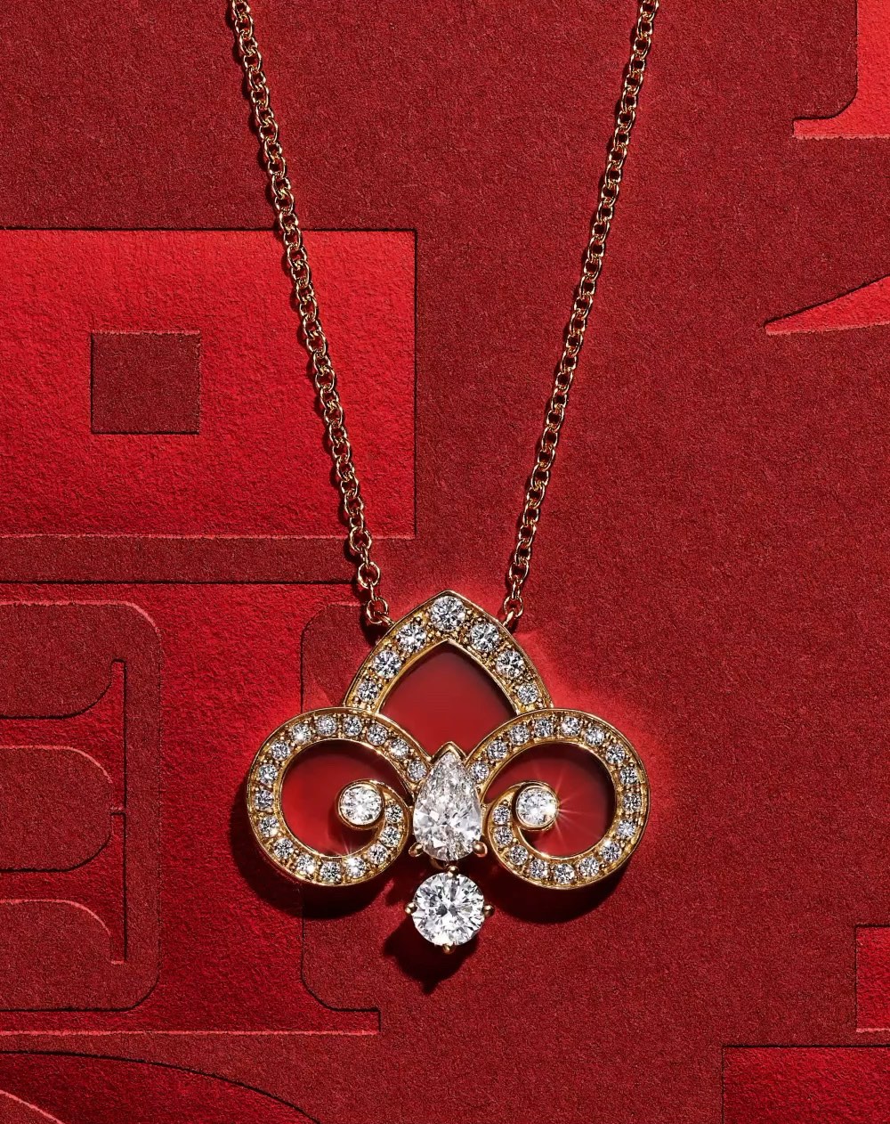 TIFFANY& CO.蒂芙尼【新春限量】Fleur deLis 钥匙吊坠项链