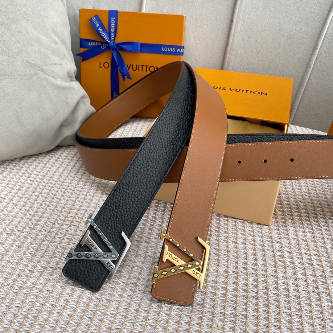 Louis Vuitton Belts Calfskin Cowhide