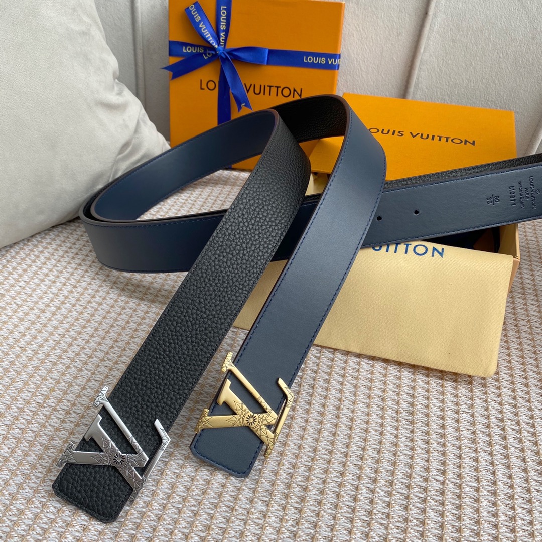 Louis Vuitton Belts Calfskin Cowhide