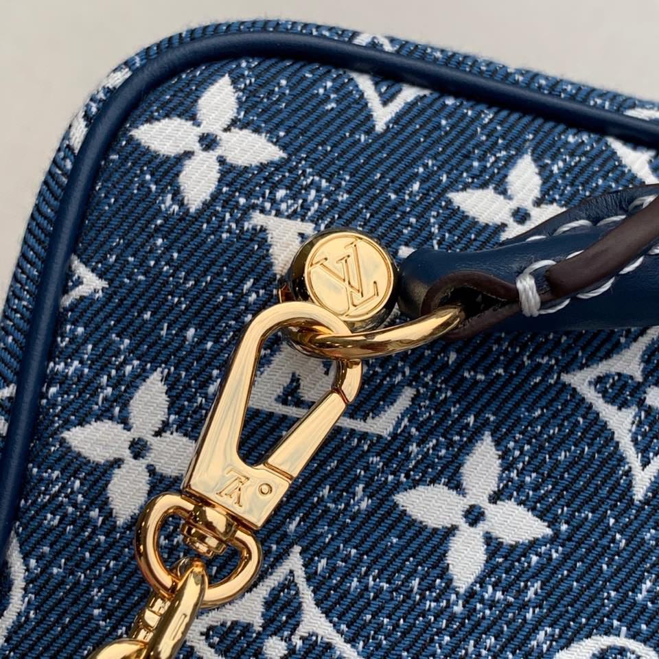 Louis Vuitton LV Square Bag 丹宁系列牛仔蓝骰子包 M59611