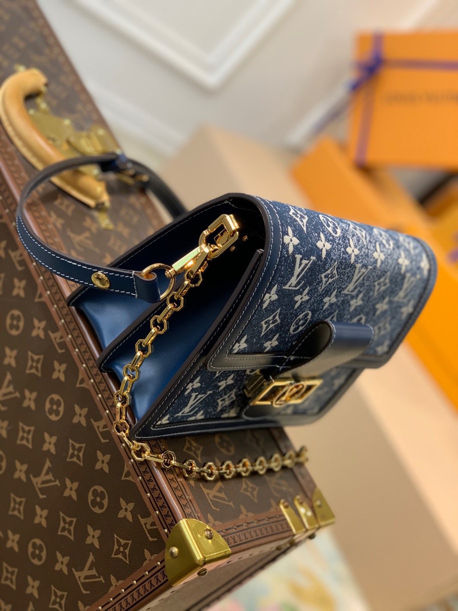 Louis Vuitton LV Dauphine 25 丹宁牛仔蓝达芙妮 M59631