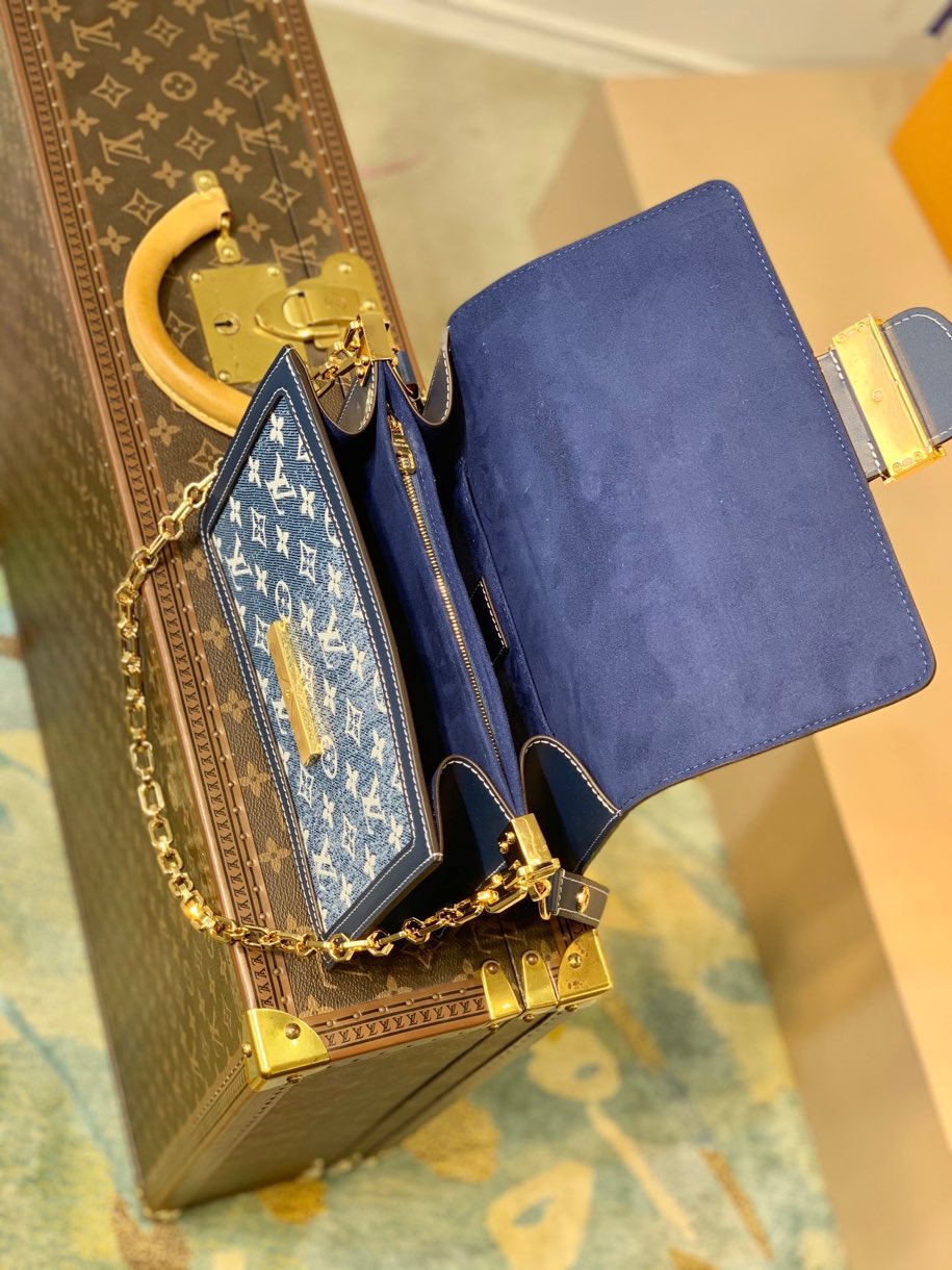Louis Vuitton LV Dauphine 25 丹宁牛仔蓝达芙妮 M59631
