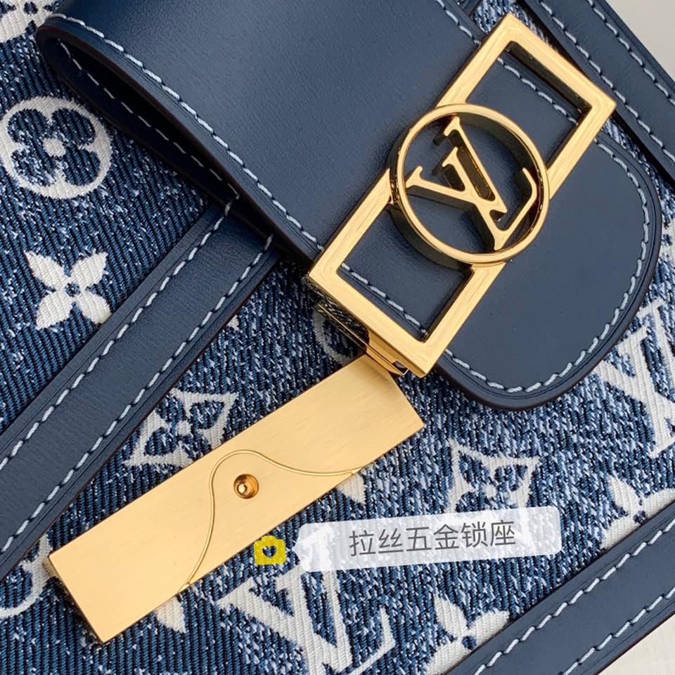Louis Vuitton LV Dauphine 25 丹宁牛仔蓝达芙妮 M59631