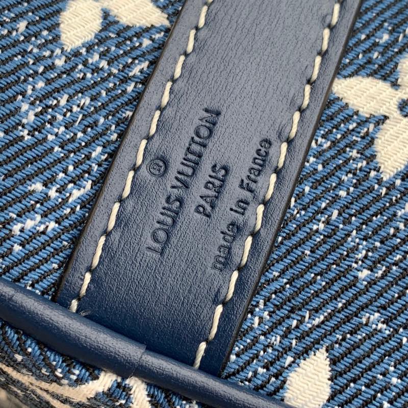 Louis Vuitton LV Speedy 25 丹宁蓝色牛仔布手提包 M59609