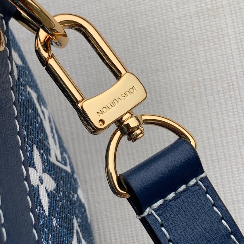Louis Vuitton LV Speedy 25 丹宁蓝色牛仔布手提包 M59609
