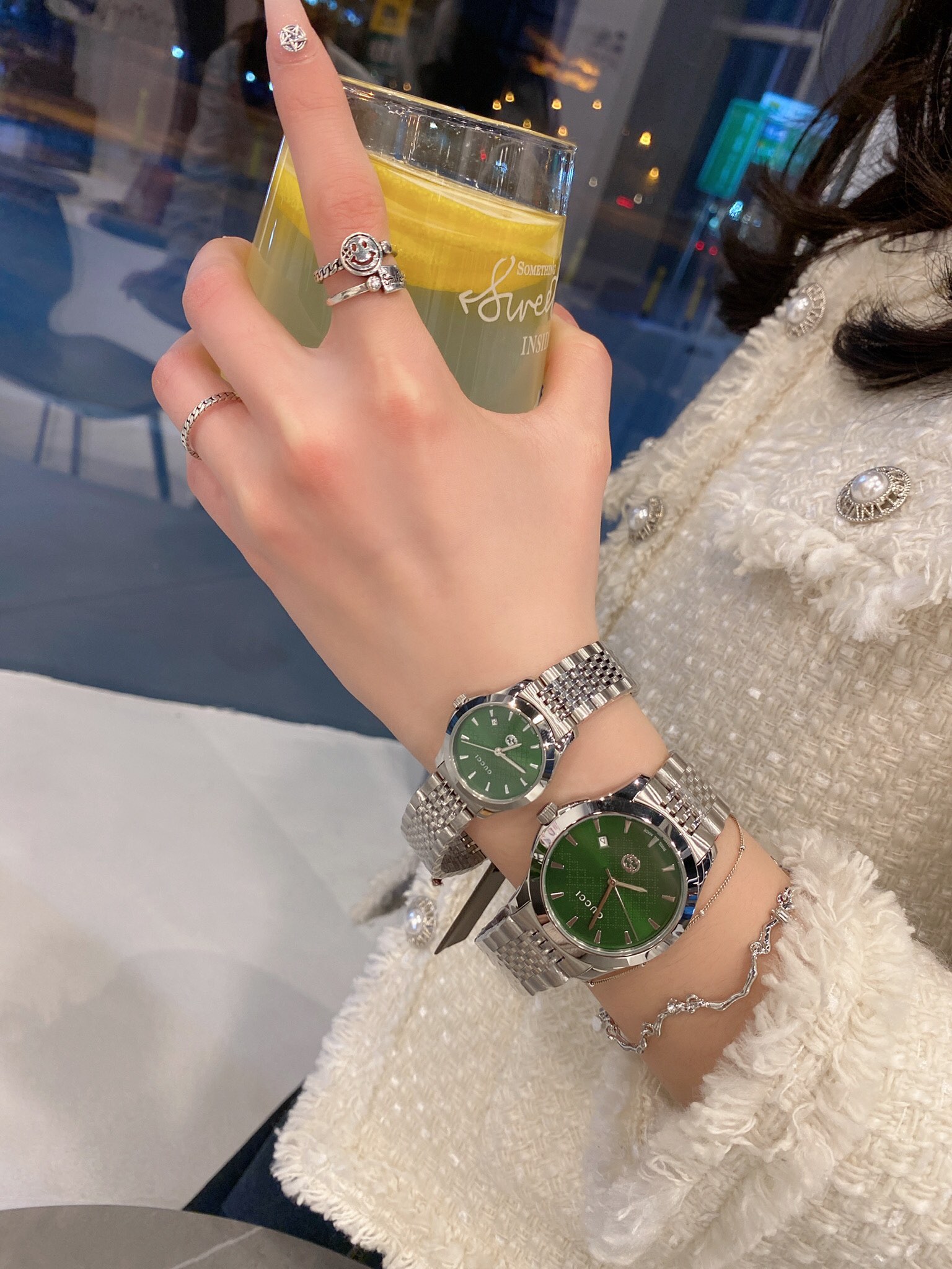 Gucci Augustine Watch Collection: G-Timers with Nine-Colored Belt and Dual Face Options - 图片 4