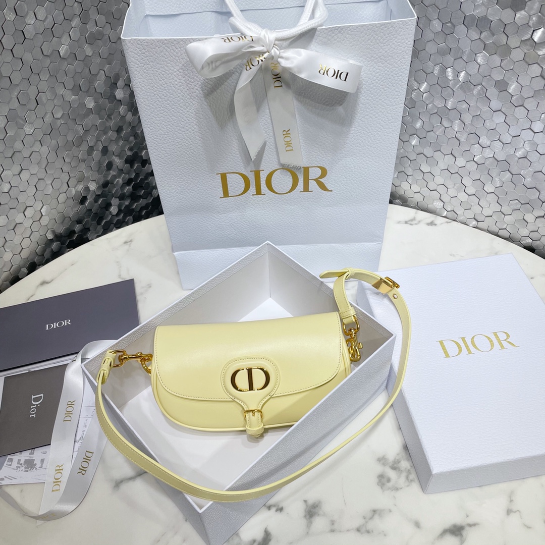 Dior Handbags Crossbody & Shoulder Bags Gold Vintage Cowhide Sweatpants