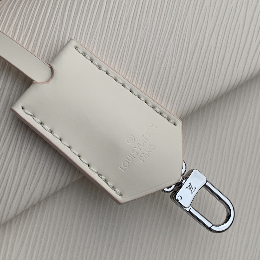 Louis Vuitton LV Cluny Mini Epi 皮革手提包 M58928石英白色