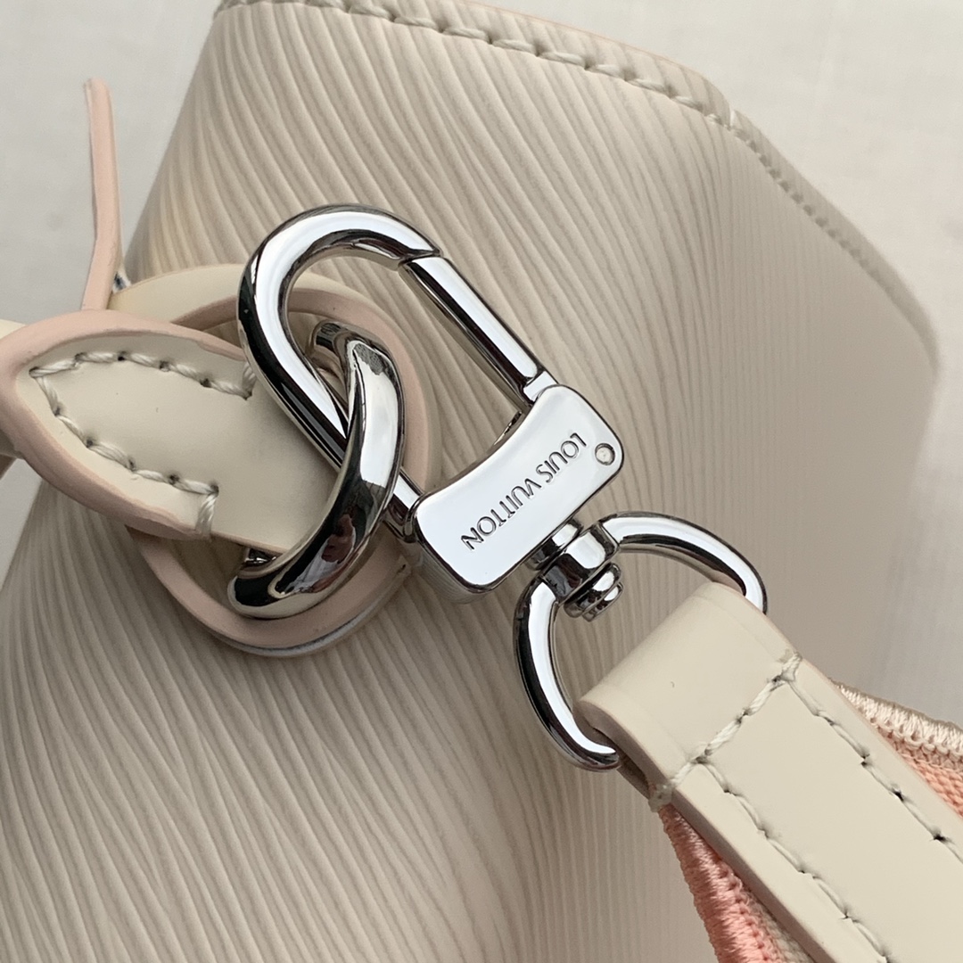 Louis Vuitton LV Cluny Mini Epi 皮革手提包 M58928石英白色