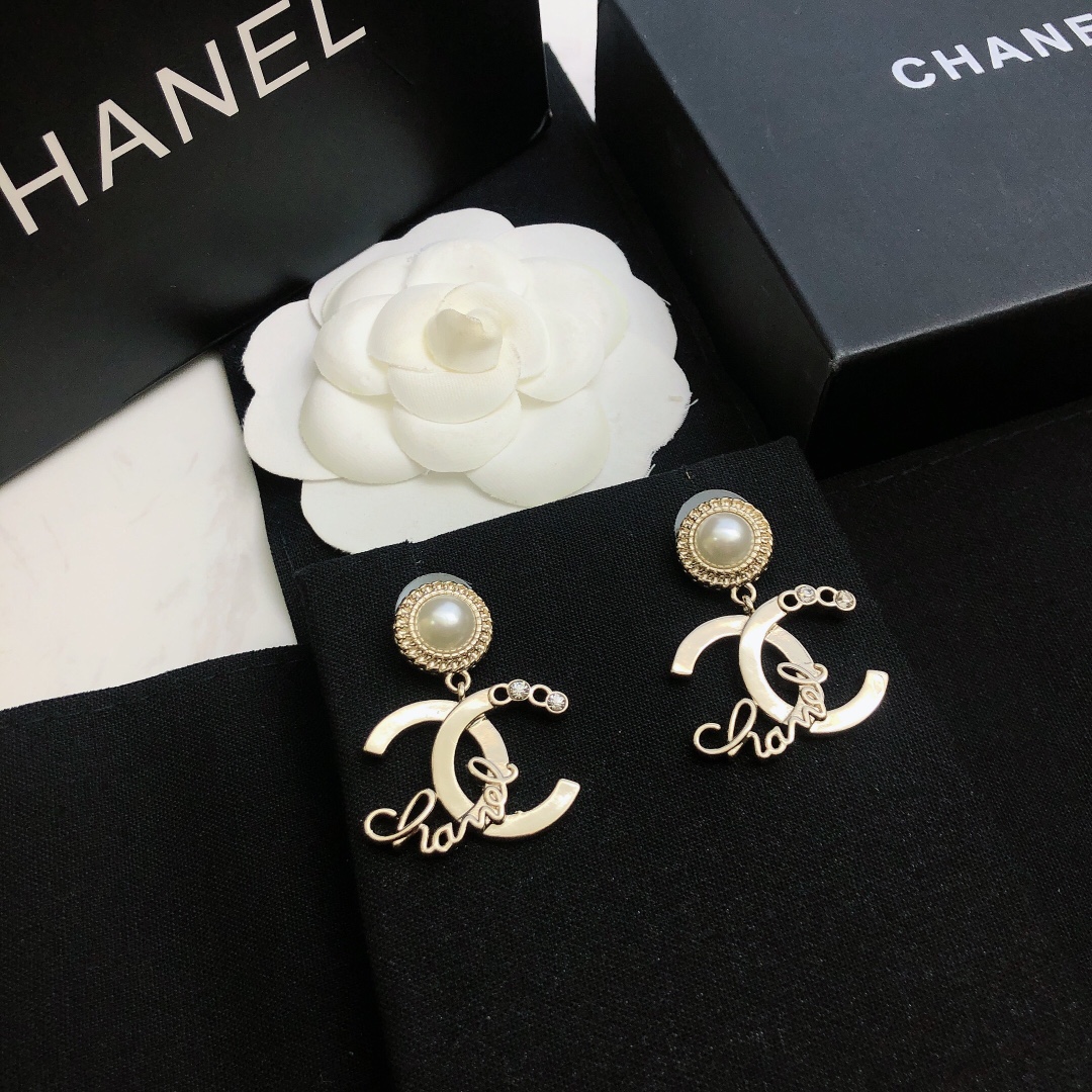 Chanel Joyas Pendiente Amarillo