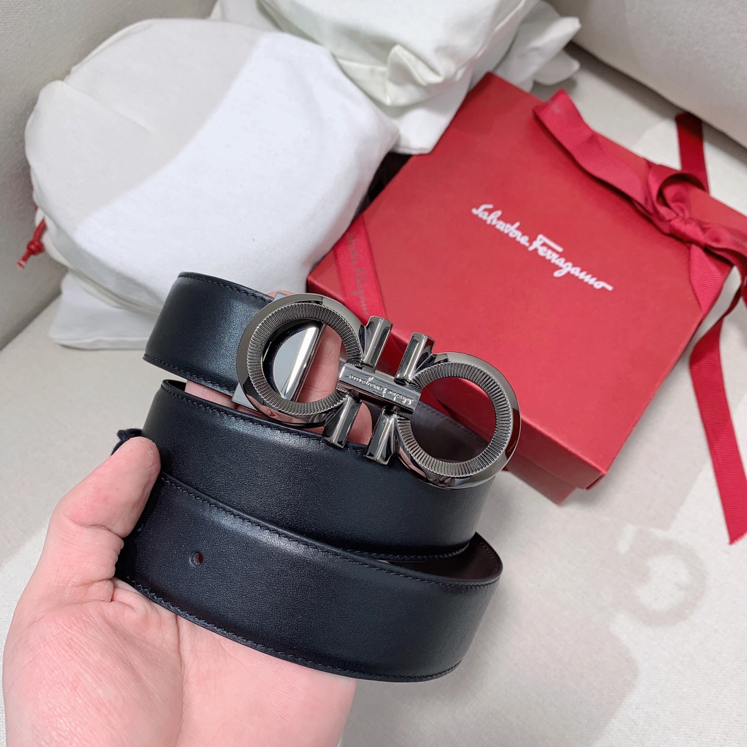Ferragamo Haute Couture Luxury Atelier Designer Belt Tie Accessories Ref 4