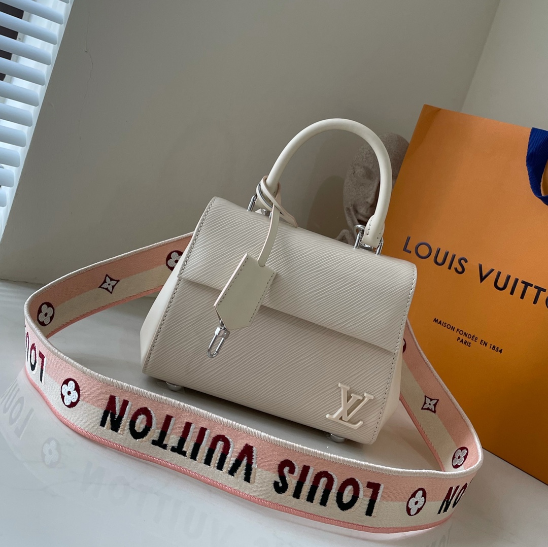 Louis Vuitton LV Cluny Bags Handbags White Epi Resin Mini M58928