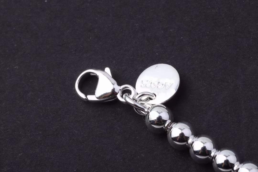Tiffany & Co. Tiffany&Co.双心形珐琅粉心爱心吊坠手链