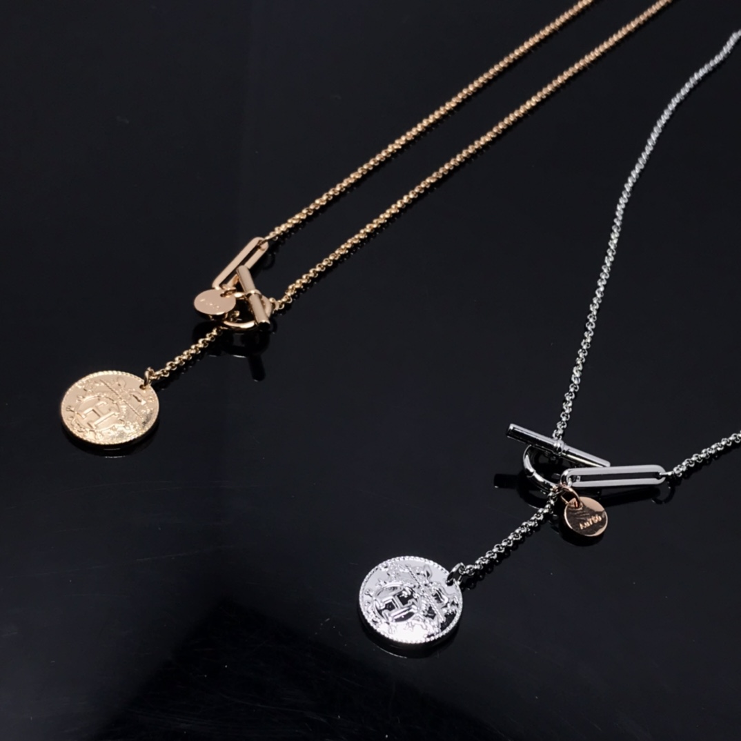 Hermes Jewelry Necklaces & Pendants Best Capucines Replica
 Platinum Rose Gold White