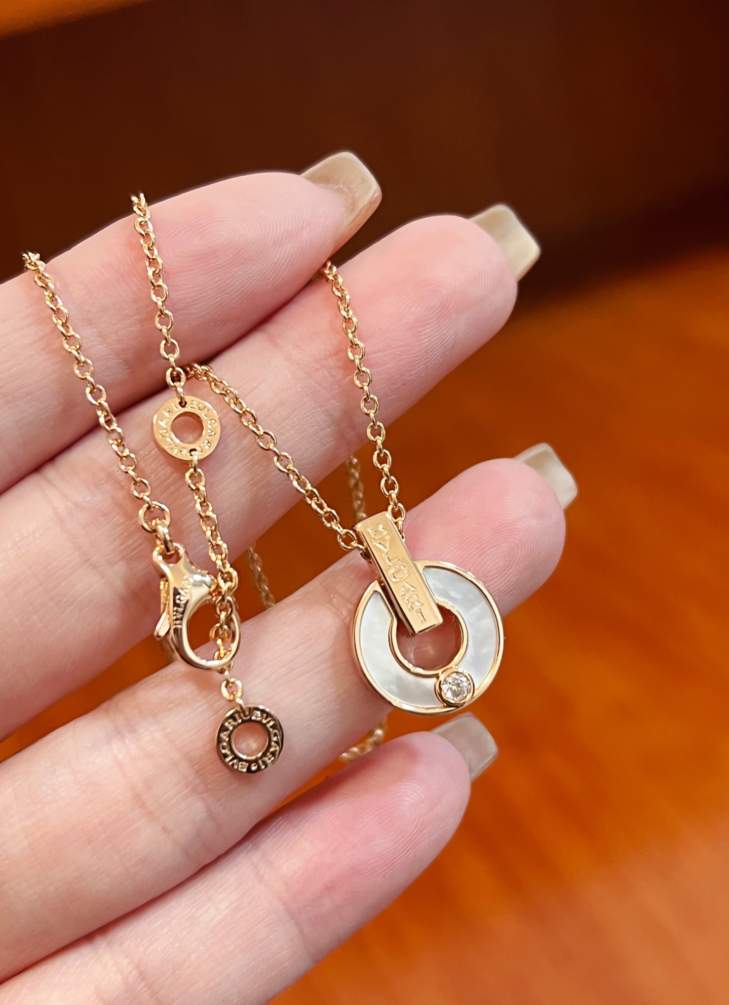 BVLGARI Bvlgari veerketting uniek elektroplatingproces 18K echt goud gevoel - topkwaliteit