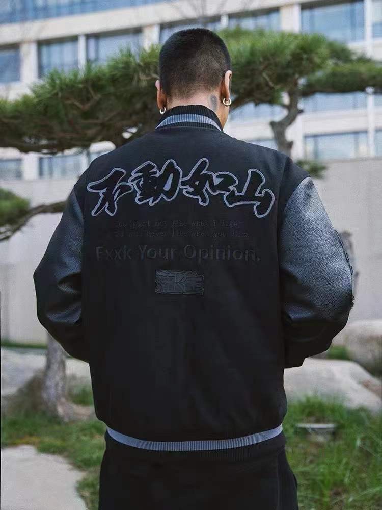 Zenium STA22AW Men’s Black Pelt-Sleeved Cotton Jacket in Various Sizes - 图片 2