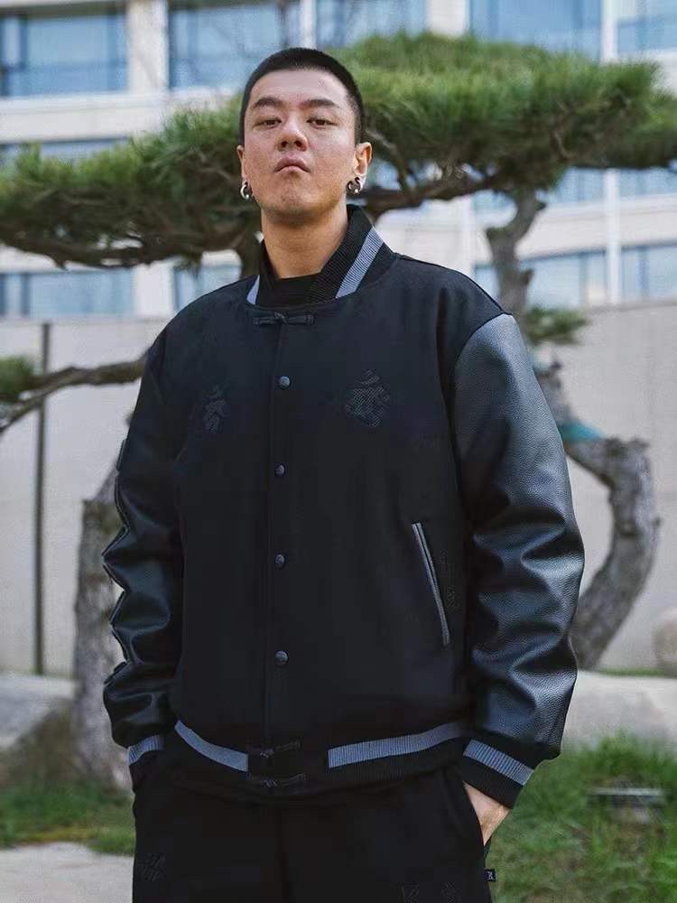 Zenium STA22AW Men’s Black Pelt-Sleeved Cotton Jacket in Various Sizes