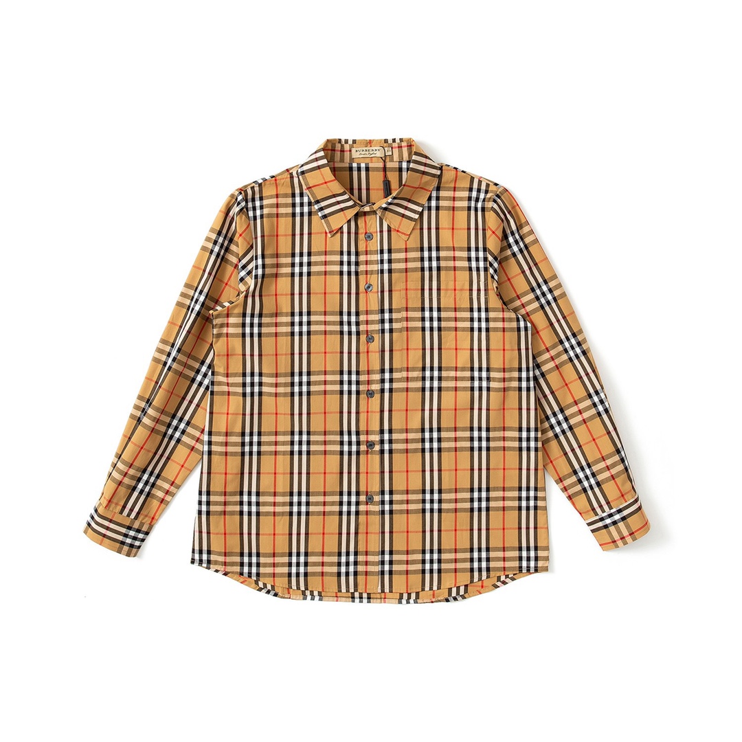 巴宝莉/Burberry 经典款及彩虹款格子长袖衬衫 彩虹款