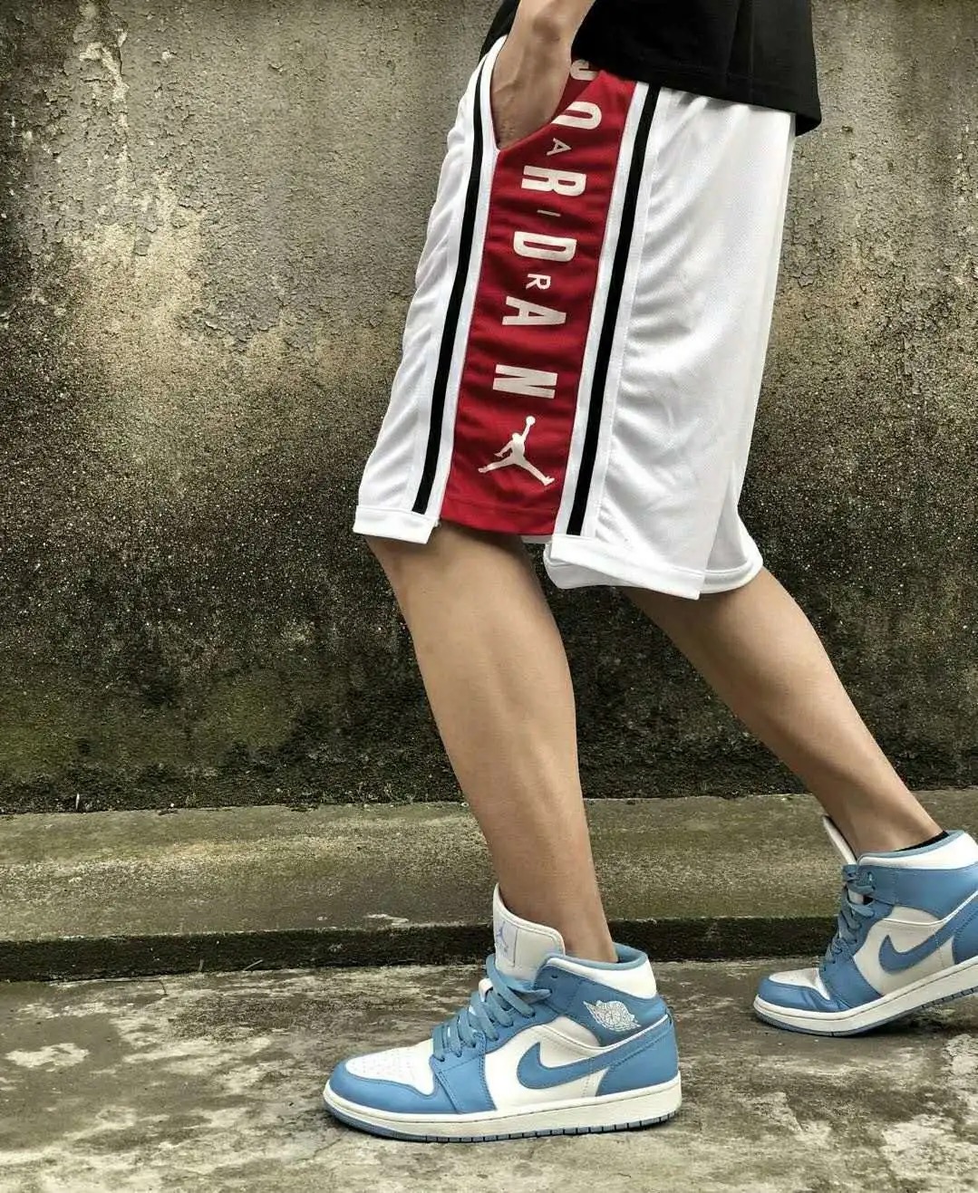 Quick-dry Jordan AJ Ramp Pants for Sporty Fashionistas in Black and White - 图片 5