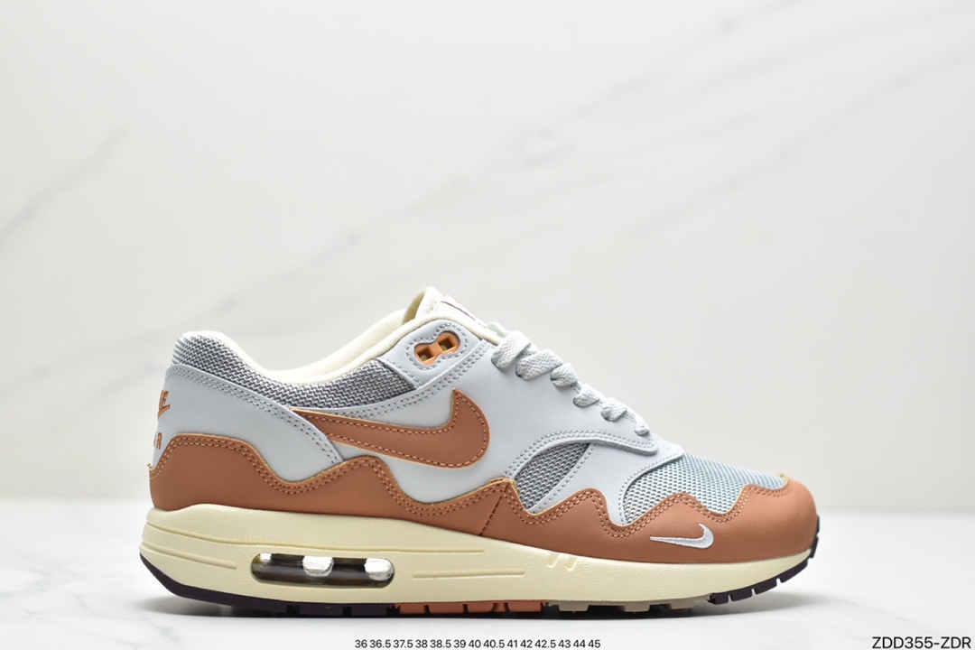 230 公司级Patta x Nike Air Max 1“Monarch”复古休闲跑步鞋DH1348-001