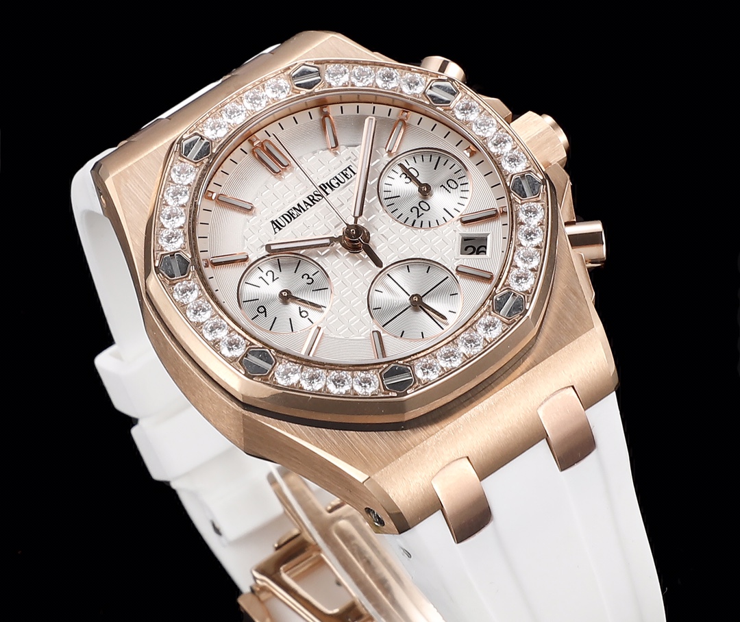 新款AP爱彼Audemars Piguet 皇家橡树女款多功能计时机械腕表