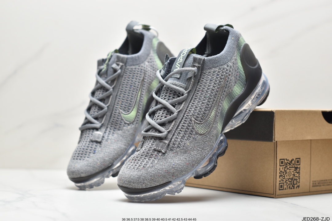 150 Nike Air Vapormax 2021 Flyknit FK”Volt Grey Green Mulit-Color”VM2021飞织全掌大气垫百搭休闲运动慢跑鞋DC4112-002