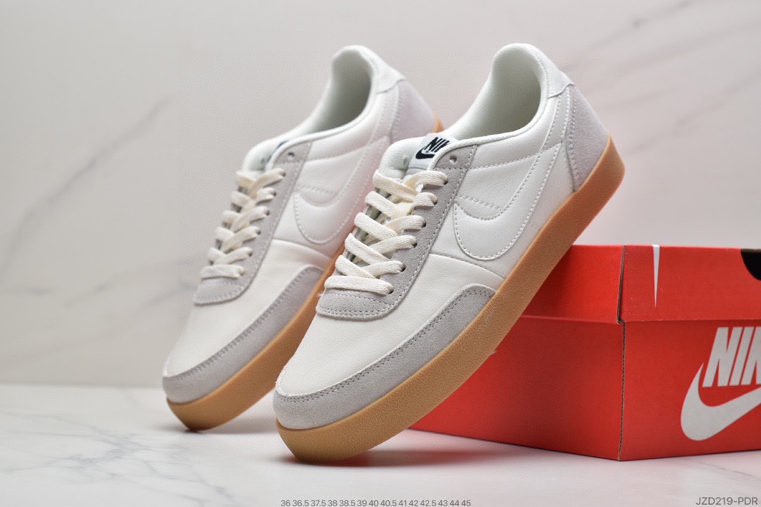 140 公司级耐克板鞋 生胶米白绿色 复古板鞋J.Crew x Nike 联名 Killshot II Leather 432997-111