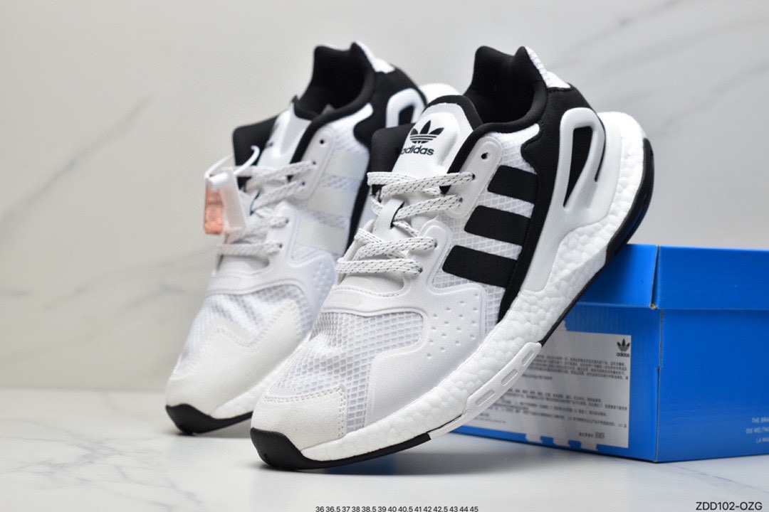 adidas Clover Originals 2020 Day Jogger Boost 2020 Edition Jogger Series High Elastic Retro Casual Sports Running Shoes