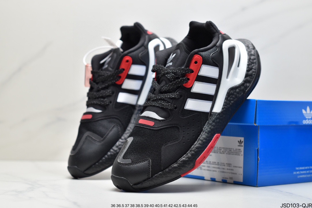 adidas Clover Originals 2020 Day Jogger Boost 2020 Edition Jogger Series High Elastic Retro Casual Sports Running Shoes