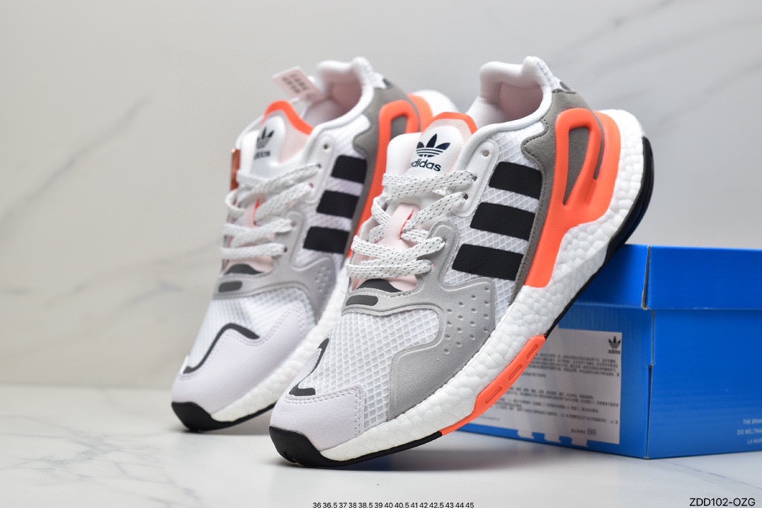 adidas Clover Originals 2020 Day Jogger Boost 2020 Edition Jogger Series High Elastic Retro Casual Sports Running Shoes