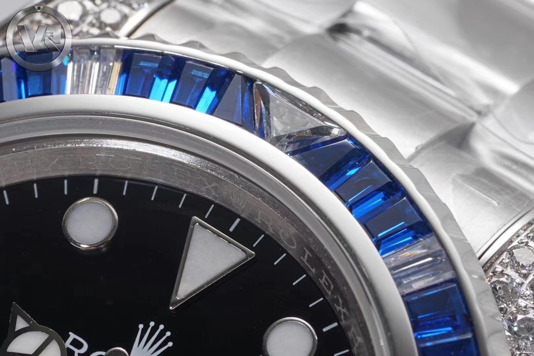 Replica 1: 1 alta qualità
 Rolex Gmt Master Orologio da Polso Blu Azzurro Con diamanti