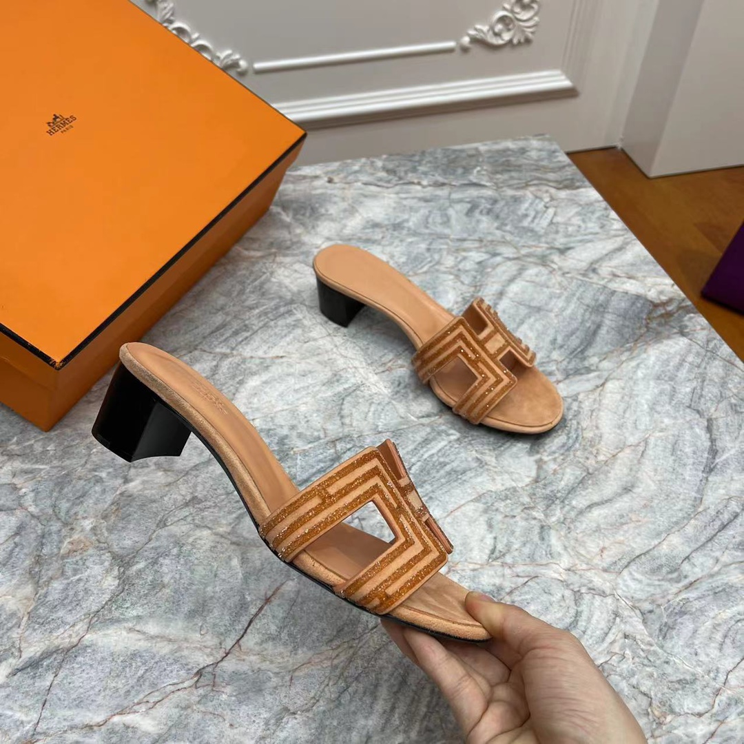 Hermes爱马仕   原版意大利进口高密度真皮大底女士凉鞋