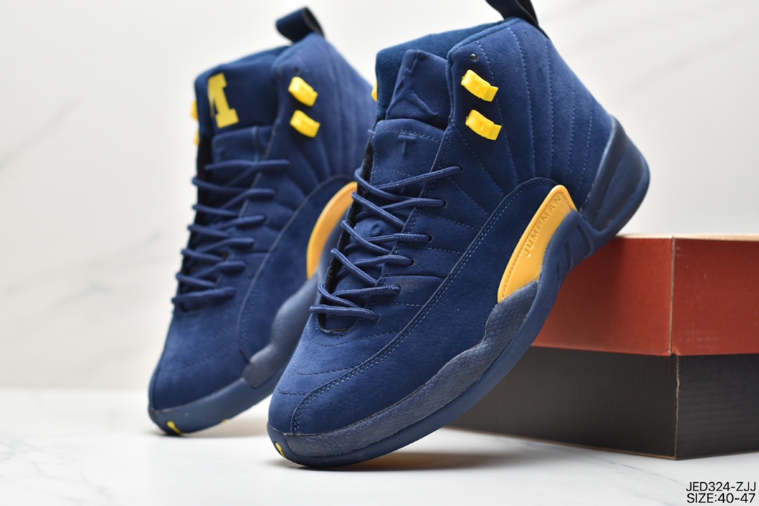 150 乔丹Air Jordan 12 Game Royal 乔12高帮潮流篮球鞋休闲运动鞋