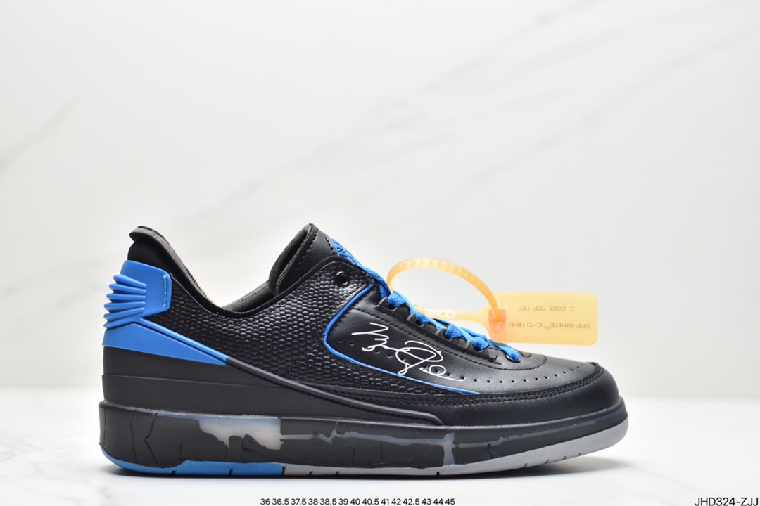 190 Off-White x Air Jordan 2 Low”White/Sail-Red-Grey”迈克尔·乔丹AJ2代篮球鞋DJ4375-106