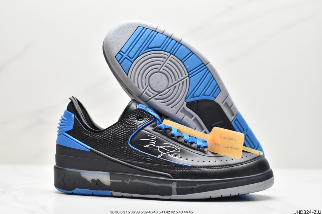 190 Off-White x Air Jordan 2 Low”White/Sail-Red-Grey”迈克尔·乔丹AJ2代篮球鞋DJ4375-106