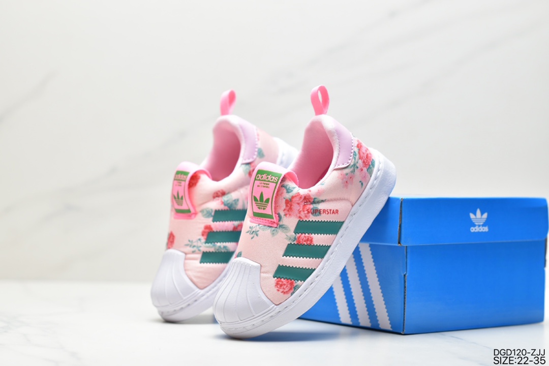 Children's shoes adidas official website clover SUPERSTAR 360 children's shell head pedal FW0701