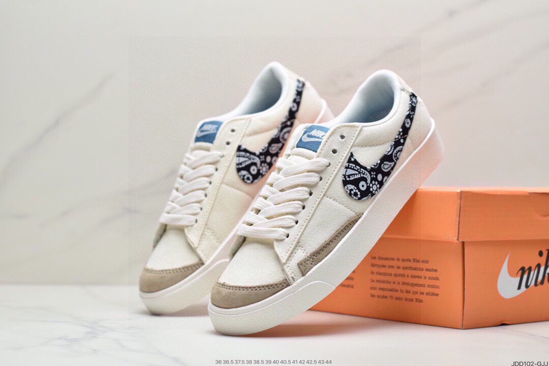 120 公司级耐克NIKE WMNS Blazer Low LX 开拓者 低帮百搭休闲运动帆布板鞋 DJ4665-100