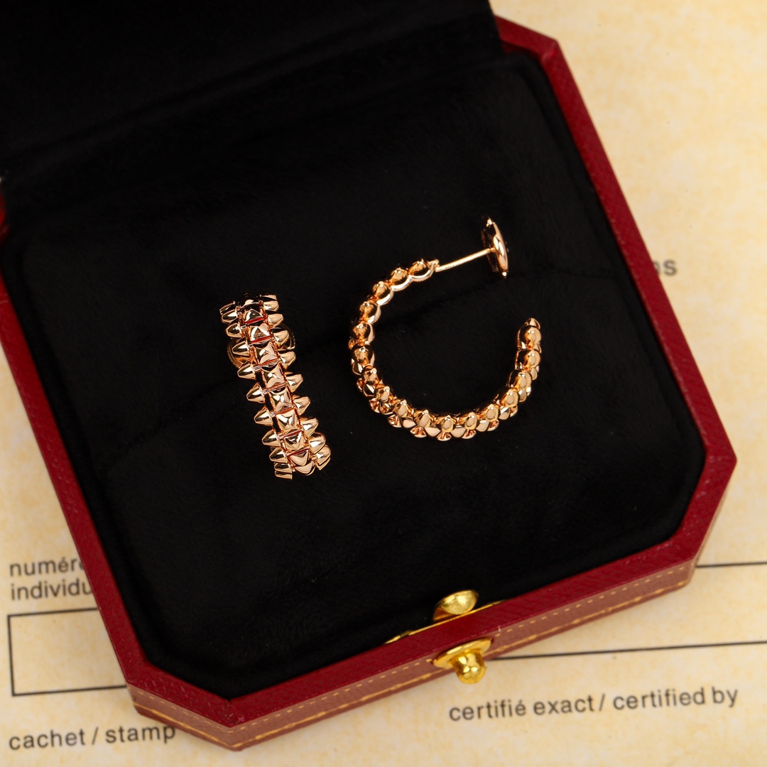 [Cartier Jewelry]205943 [Our Product] Rivet Earrings You can order 18K real go