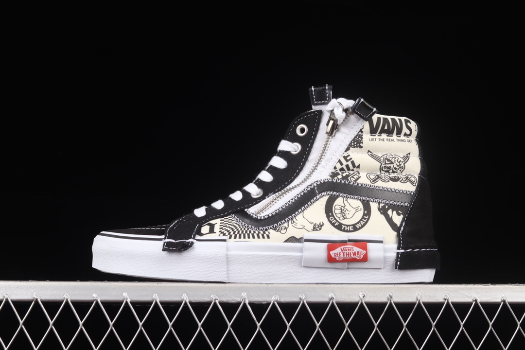 I0 Vans Vault Sk8-Hi Reissue Ca 解构主义高帮帆布硫化板鞋 V N0A3WM16HJ以经典鞋型 Sk8-Hi 为蓝本 运用了解构主义的设计手法 粗犷又个性的细节让人难忘 赚足了话题和眼球 同时也开启了“解构美学”全新时代