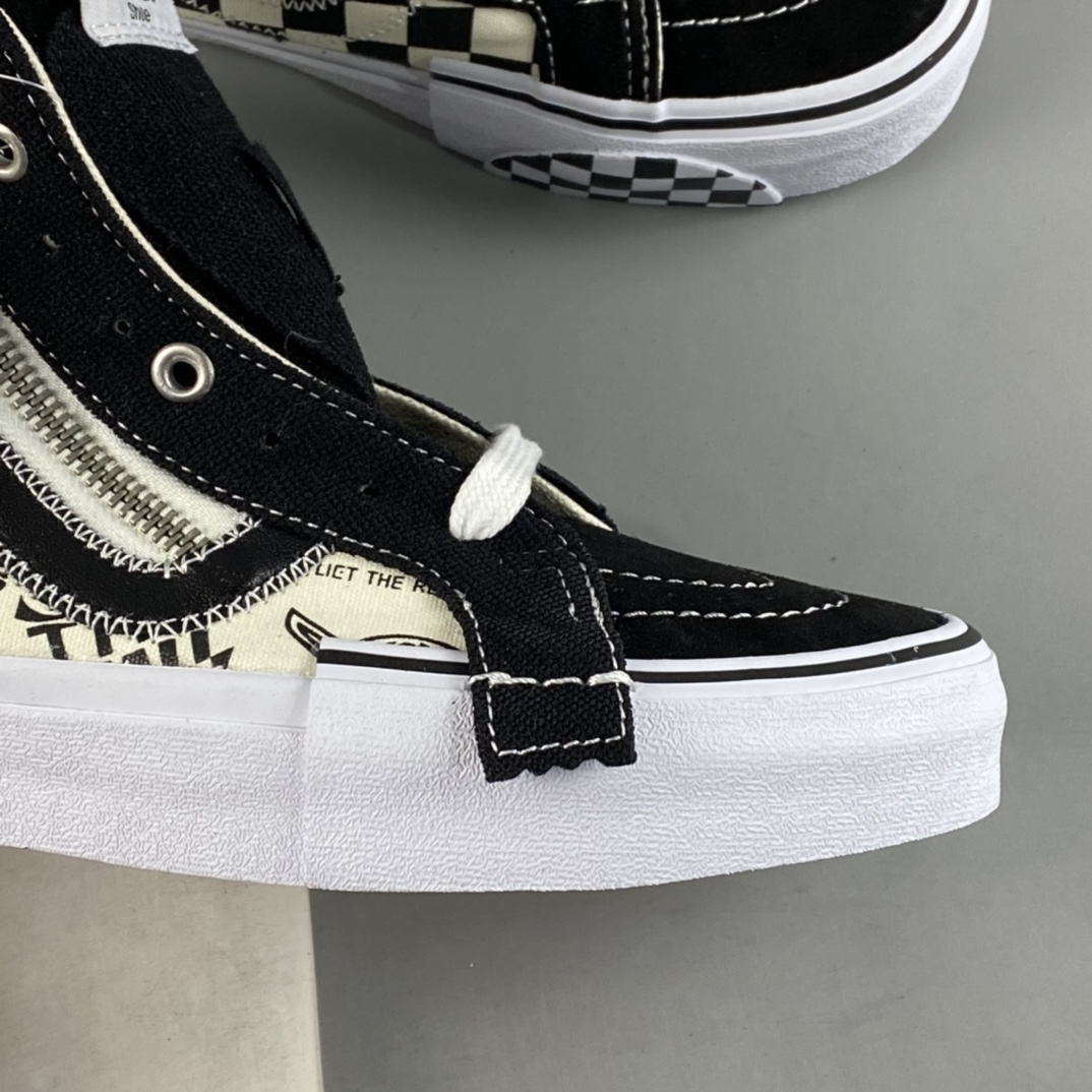 Vans Vault Sk8-Hi Reissue Ca Deconstruction High-Top Canvas Vulcanized Sneakers VN0A3WM16HJ