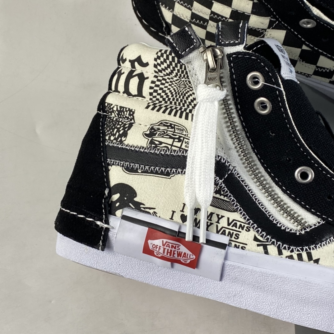 Vans Vault Sk8-Hi Reissue Ca Deconstruction High-Top Canvas Vulcanized Sneakers VN0A3WM16HJ