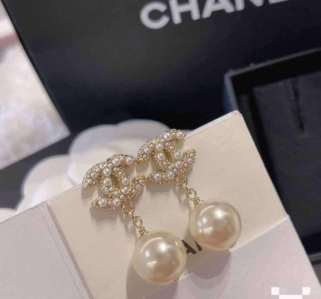 Серьги жемчуг Double C XED0203