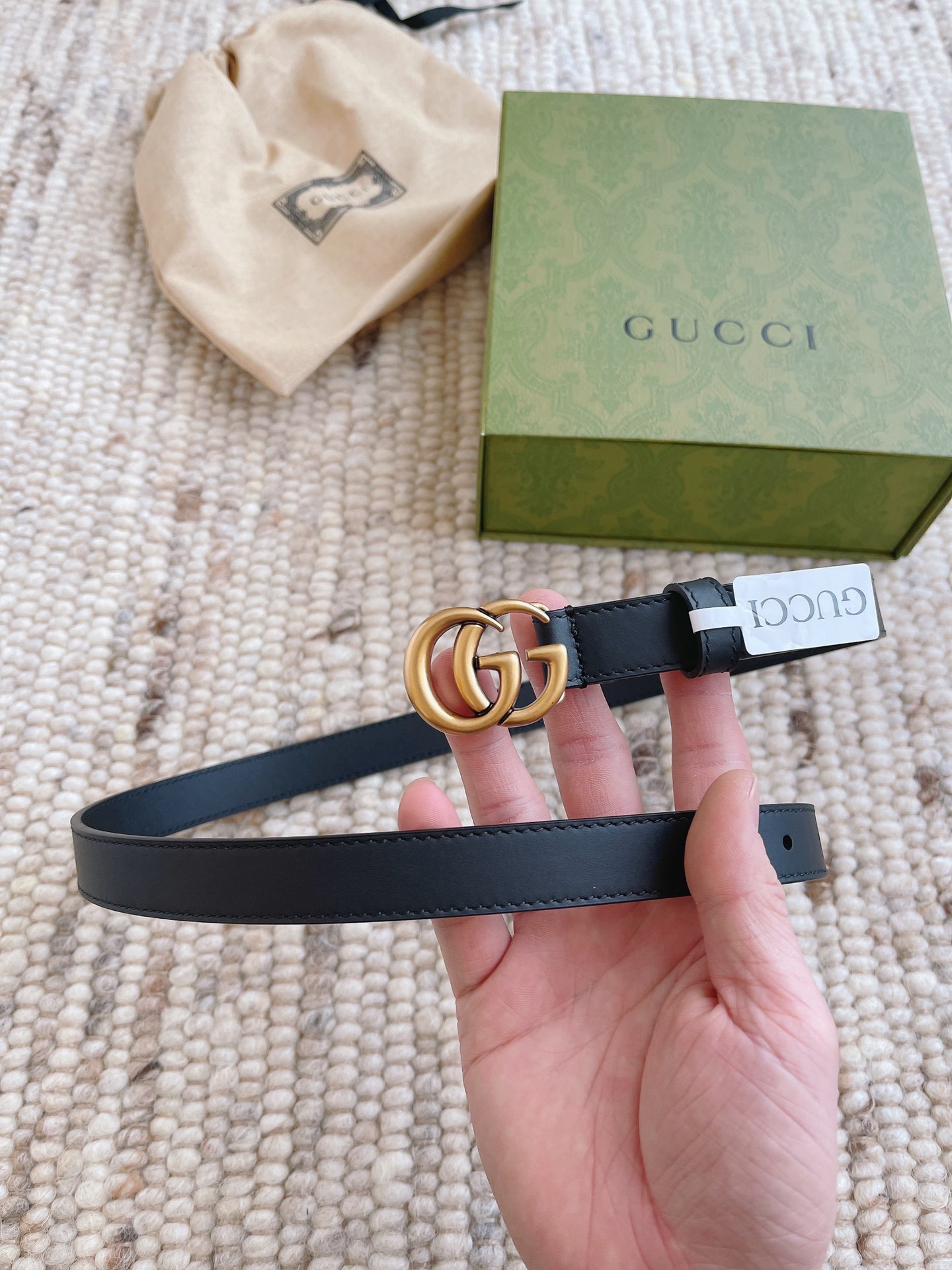 配全套包装礼盒GUCCI当季爆款复古