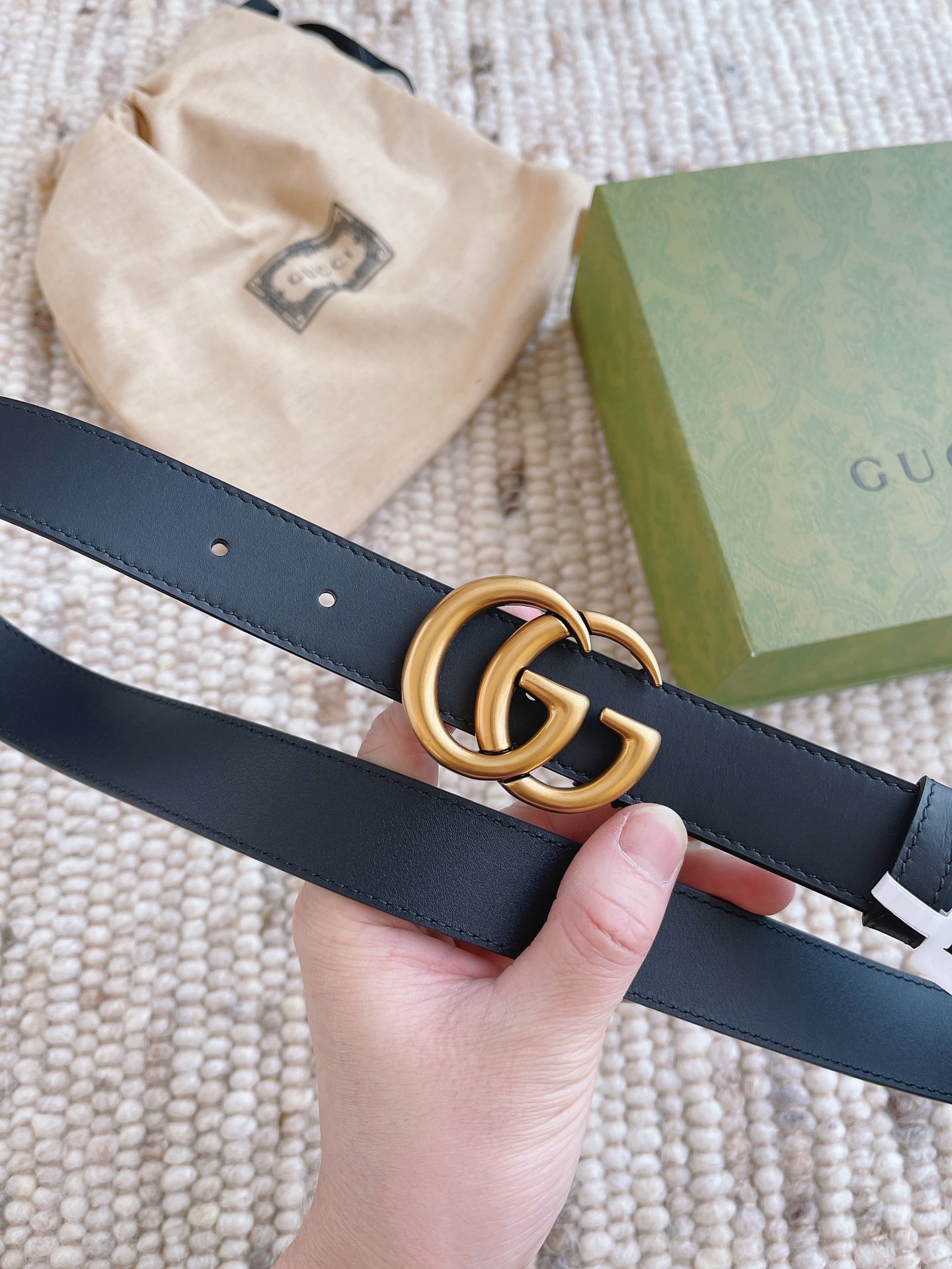 配全套包装礼盒GUCCI当季爆款复古